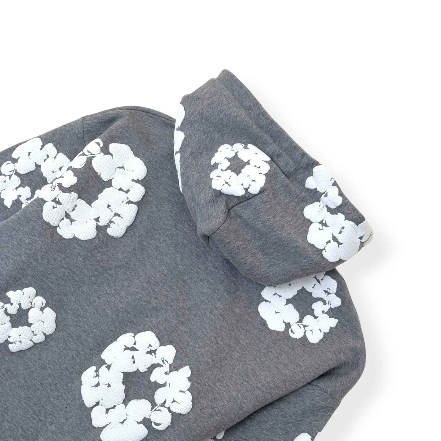 DENIM TEARS WREATH HOODIE GREY / WHITE XL | XL, Grey