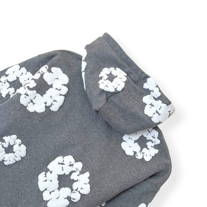 DENIM TEARS WREATH HOODIE GREY / WHITE XL | XL, Grey