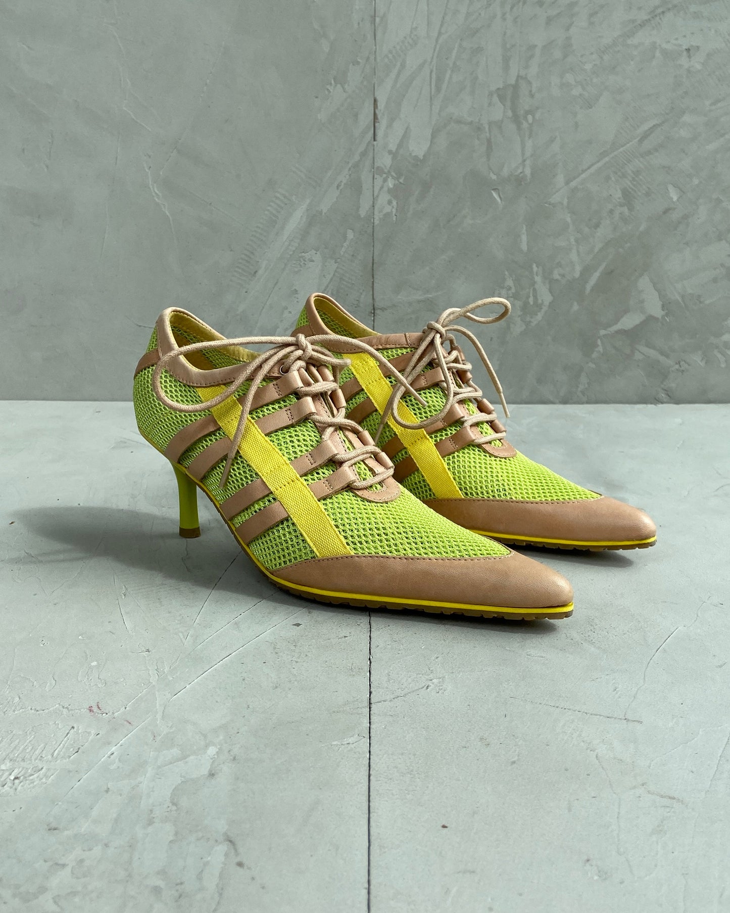 DIESEL SPORTY NEON HEELS - EU 37 / UK 5