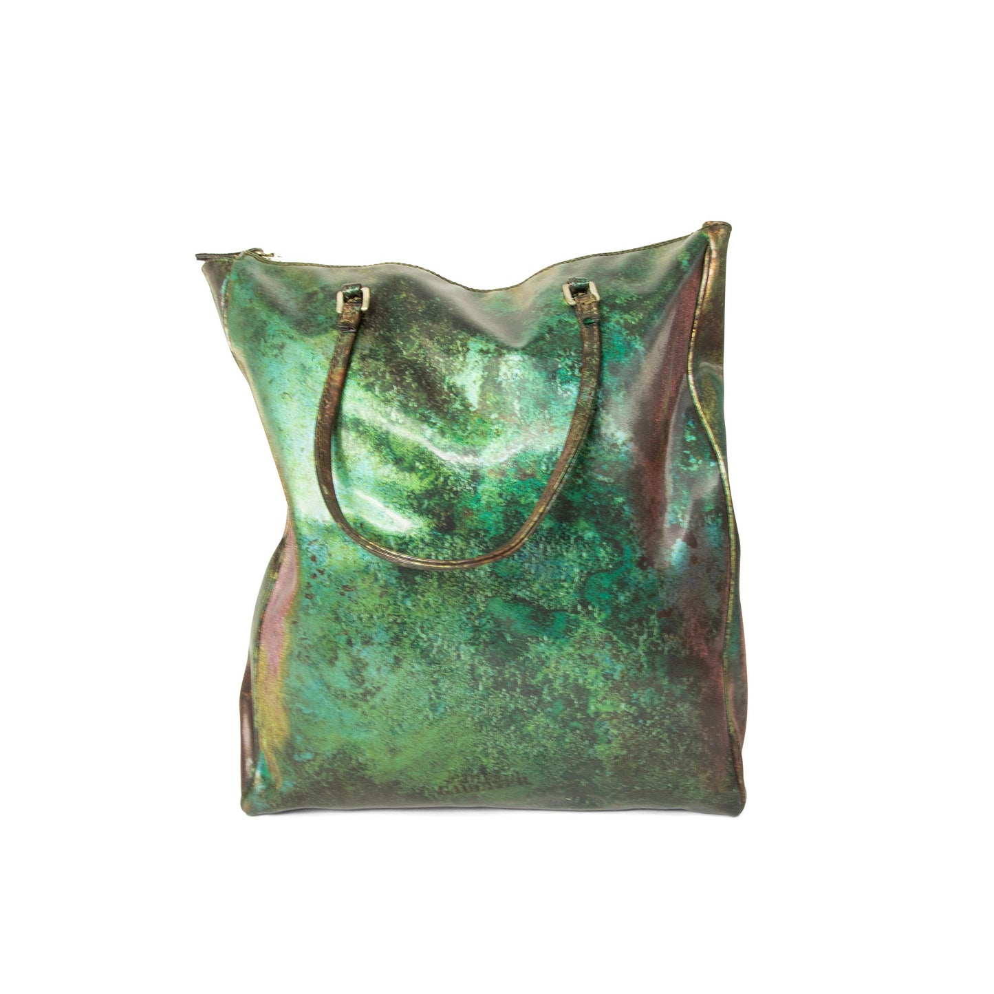 FW95 JPG Cyber Collection Green 'Rust' Tote Bag