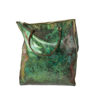 FW95 JPG Cyber Collection Green 'Rust' Tote Bag