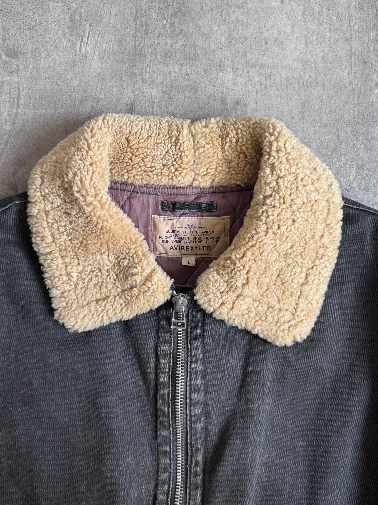 Avirex Type 28-A6755 Shearling Style Flight Jacket