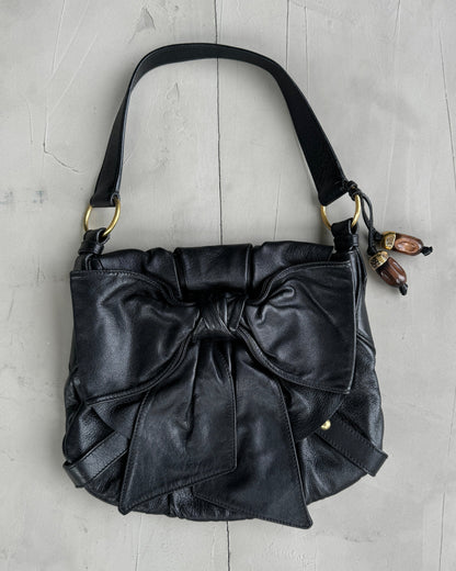 YVES SAINT LAURENT FW05 LEATHER BOW BAG