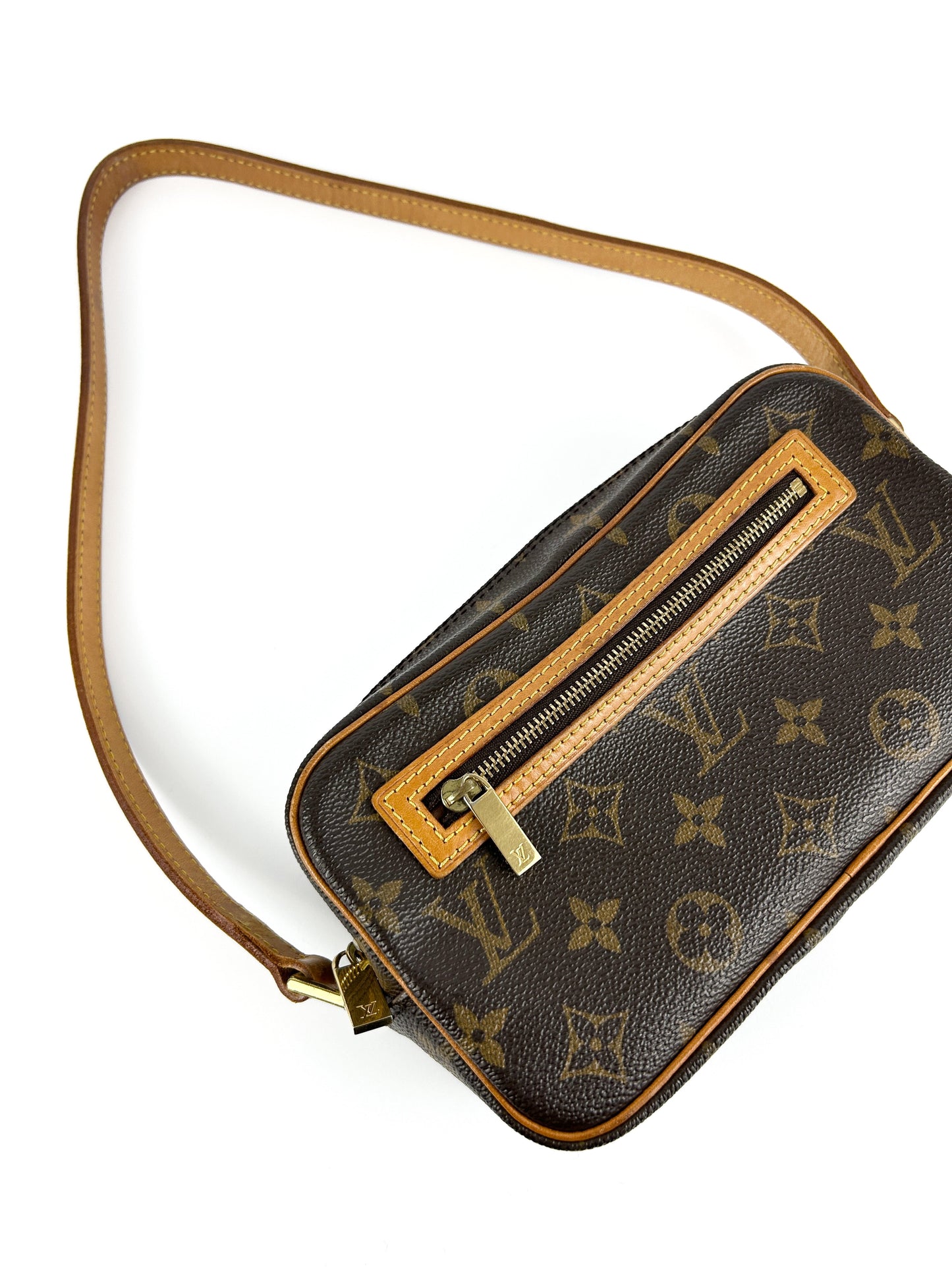 Vintage Louis Vuitton Cite Pochette Shoulder Bag 2000s | O/S, Brown