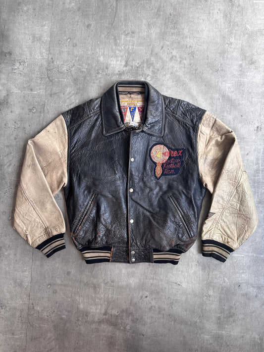 Avirex Choctaw Football Team Leather Varsity Jacket