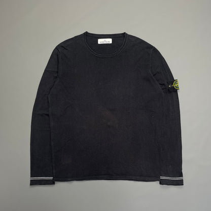 Stone Island Lightweight Navy Knit Jumper | Large, Navy