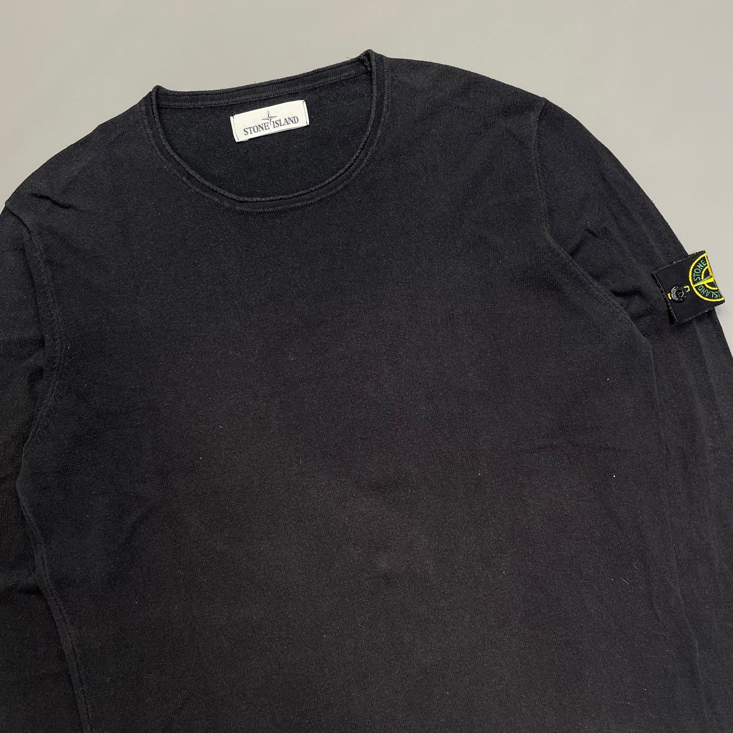 Stone Island Lightweight Navy Knit Jumper | Large, Navy