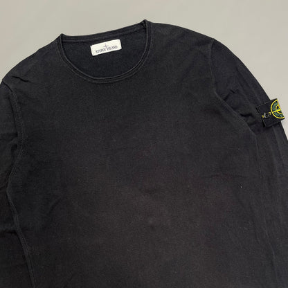 Stone Island Lightweight Navy Knit Jumper | Large, Navy