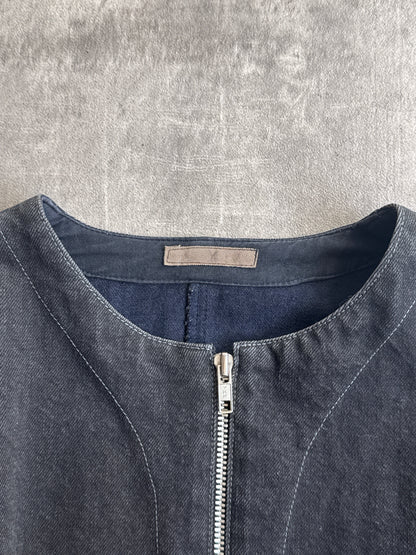 Y's Yohji Yamamoto Crew Neck Cropped Denim Jacket