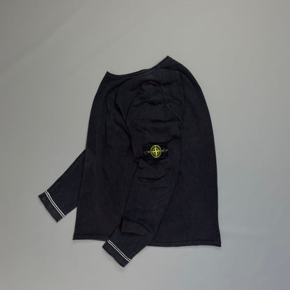 Stone Island Lightweight Navy Knit Jumper | Large, Navy