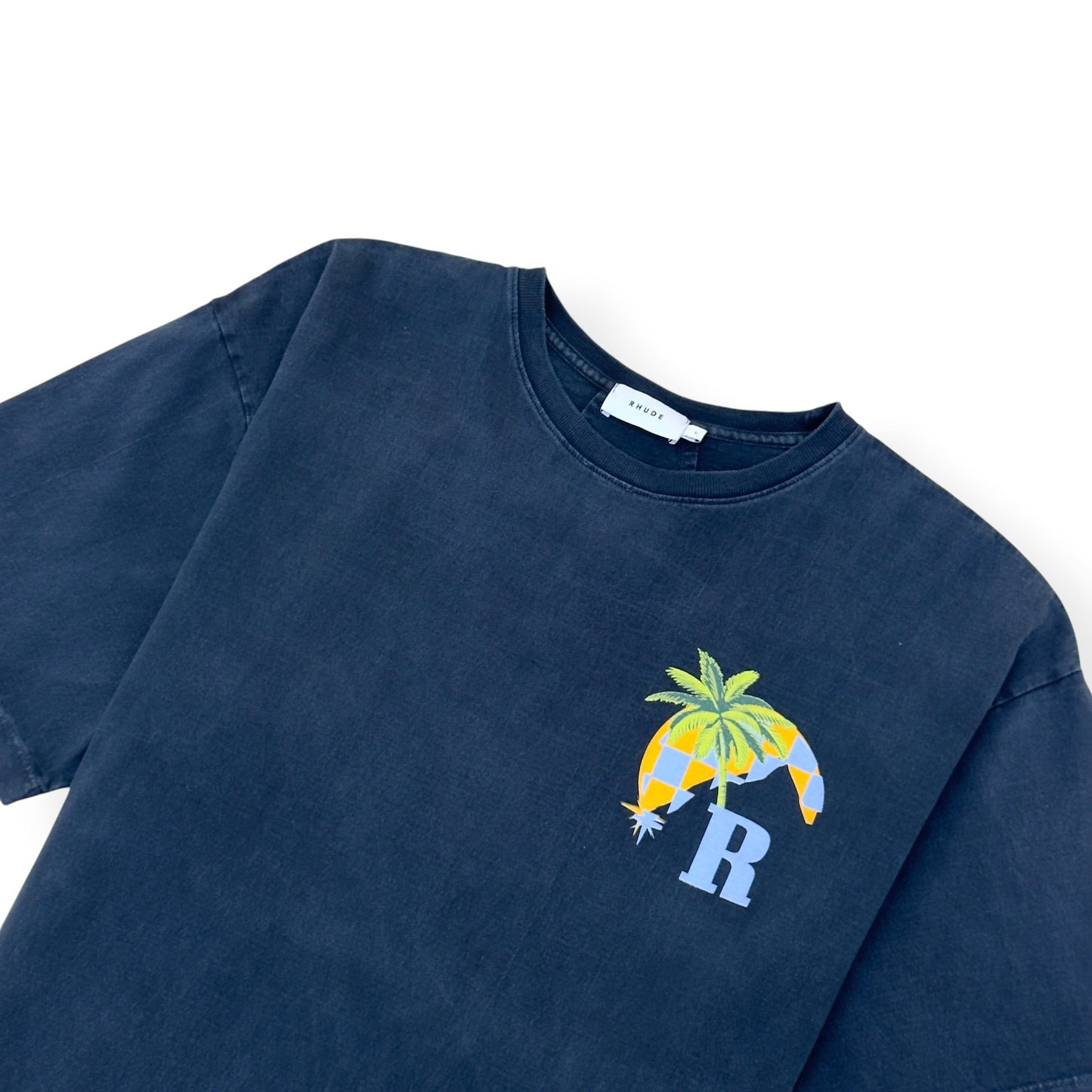 RHUDE MOONLIGHT TROPICS T-SHIRT NAVY L | Large, Navy