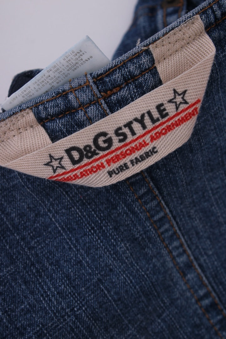 D&G Strapless Corset Top Denim 12 | Default Title, Red