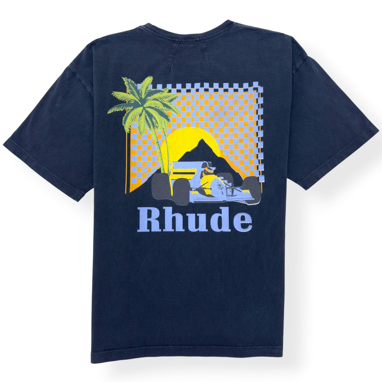 RHUDE MOONLIGHT TROPICS T-SHIRT NAVY L | Large, Navy