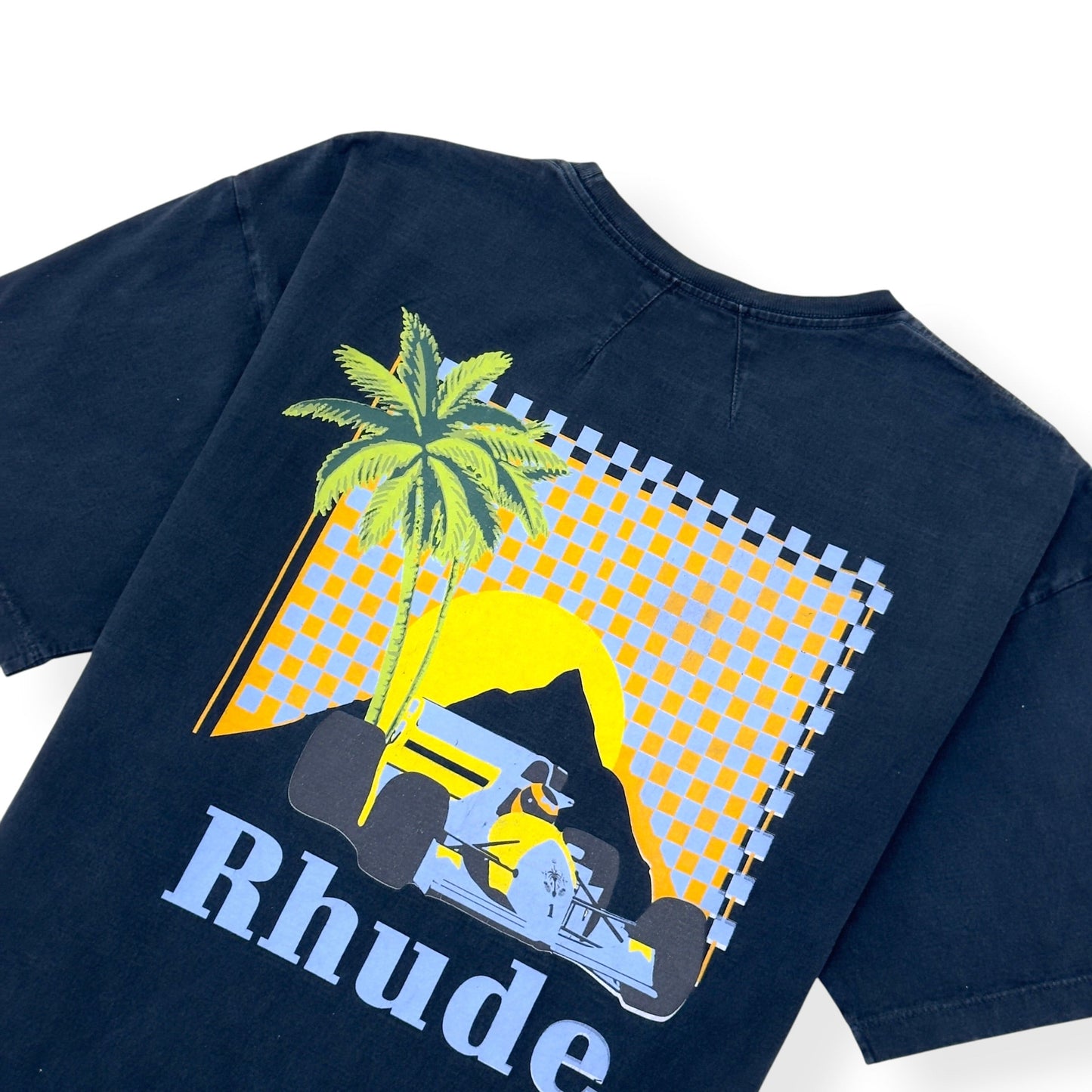 RHUDE MOONLIGHT TROPICS T-SHIRT NAVY L | Large, Navy