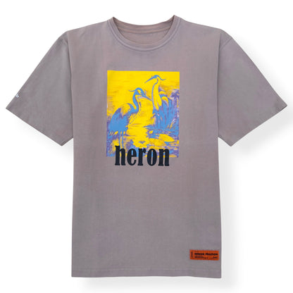 HERON PRESTON HERON PRINT T-SHIRT BEIGE L | Large, Beige