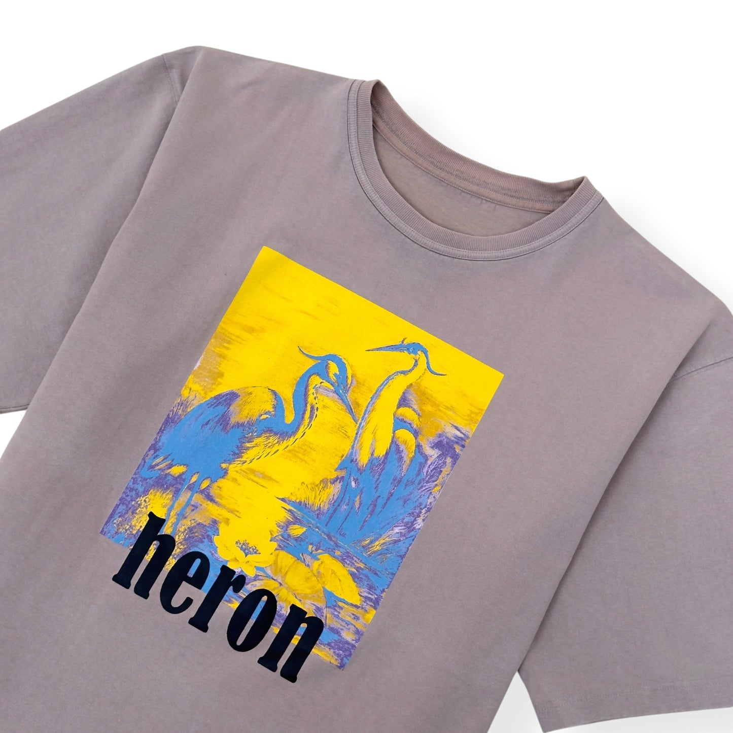 HERON PRESTON HERON PRINT T-SHIRT BEIGE L | Large, Beige