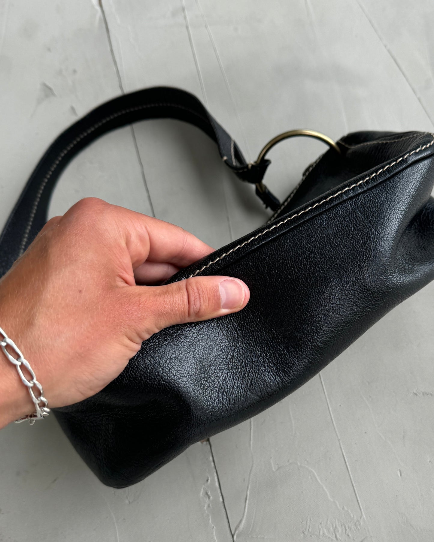 MIU MIU LEATHER SHOULDER BAG | O/S, Black