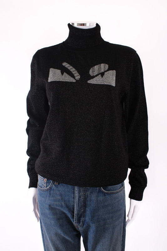 Fendi Lurex Monster Jumper Black/ Silver 12 | Default Title, Black