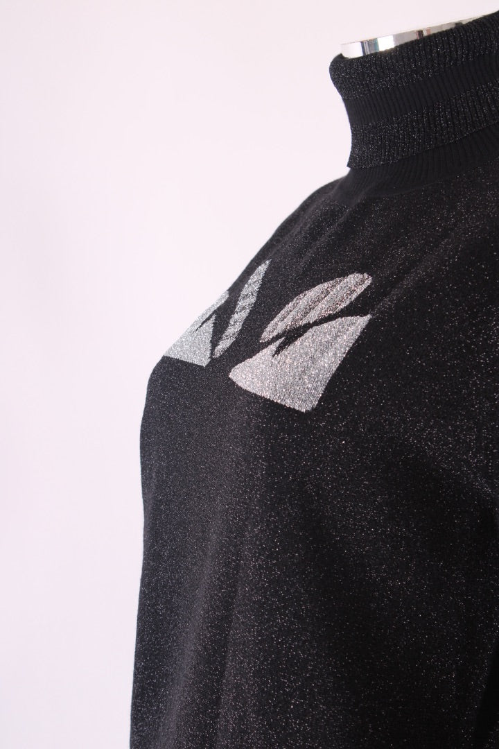Fendi Lurex Monster Jumper Black/ Silver 12 | Default Title, Black