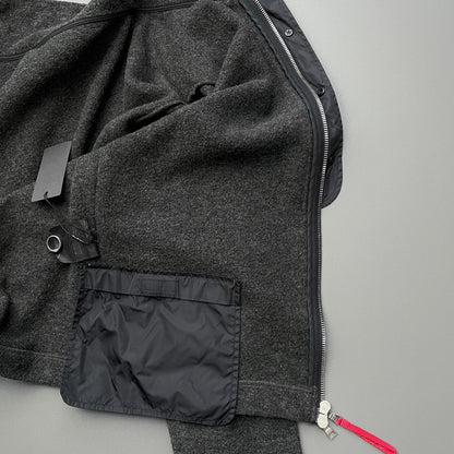 Prada Sport Grey 00s Wool Blend Jacket | X-Large, Grey