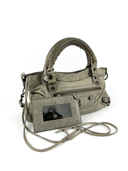 Balenciaga The First Handbag Khaki Green (With Extension Strap) 2000s | O/S, Multicoloured