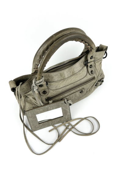 Balenciaga The First Handbag Khaki Green (With Extension Strap) 2000s | O/S, Multicoloured