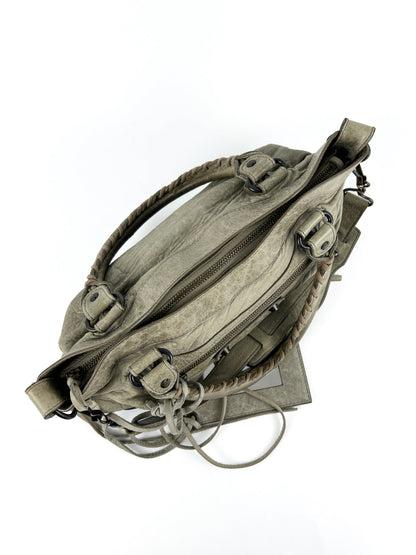 Balenciaga The First Handbag Khaki Green (With Extension Strap) 2000s | O/S, Multicoloured