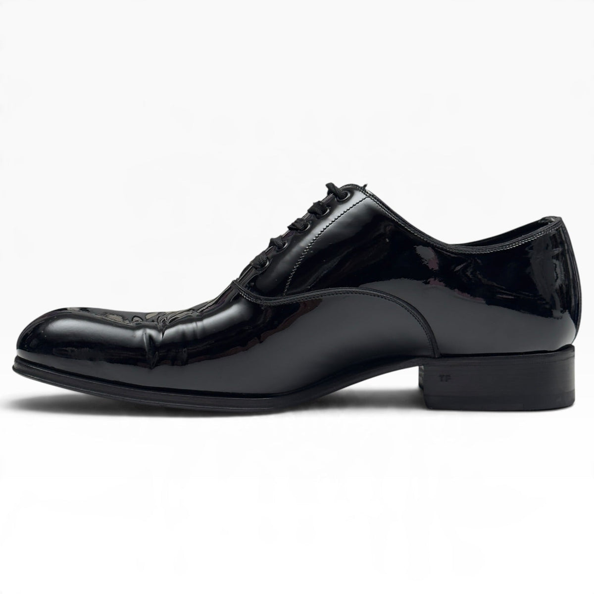 TOM FORD EDGAR PATENT LEATHER OXFORD SHOE BLACK 42 / UK8 | UK 8, Black