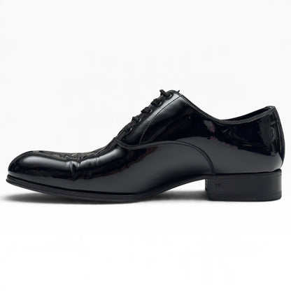 TOM FORD EDGAR PATENT LEATHER OXFORD SHOE BLACK 42 / UK8 | UK 8, Black