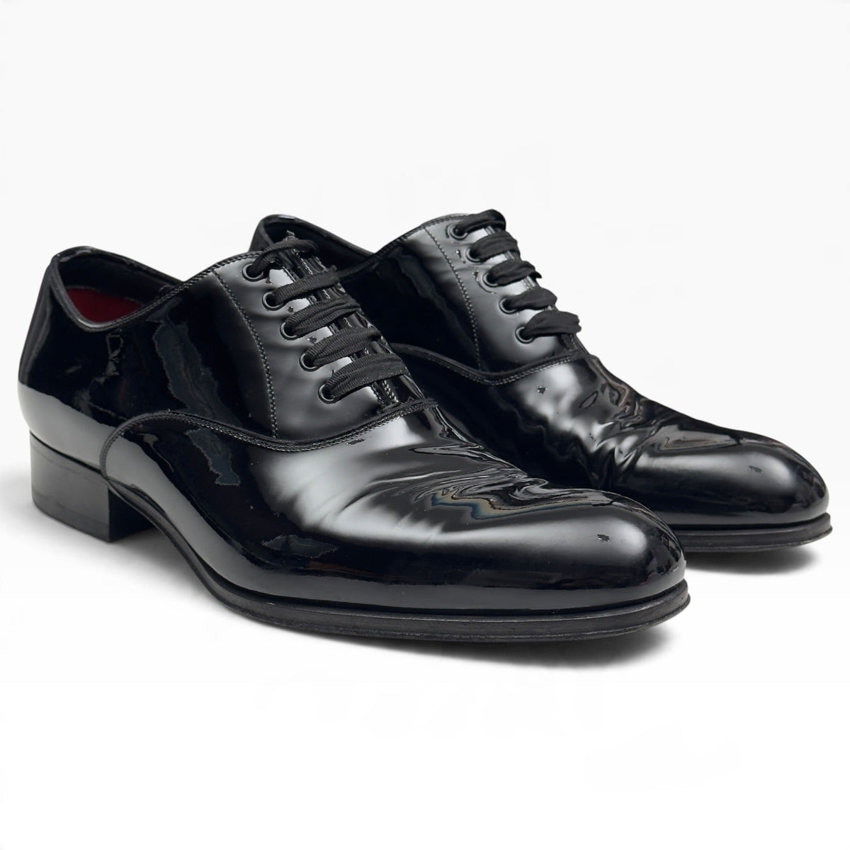 TOM FORD EDGAR PATENT LEATHER OXFORD SHOE BLACK 42 / UK8 | UK 8, Black