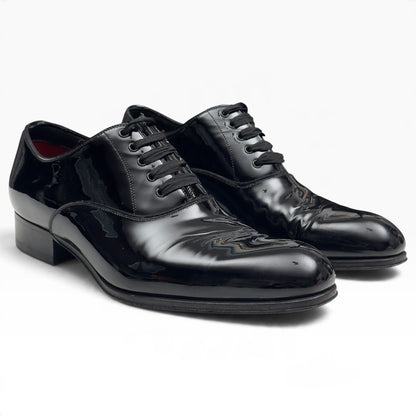 TOM FORD EDGAR PATENT LEATHER OXFORD SHOE BLACK 42 / UK8 | UK 8, Black