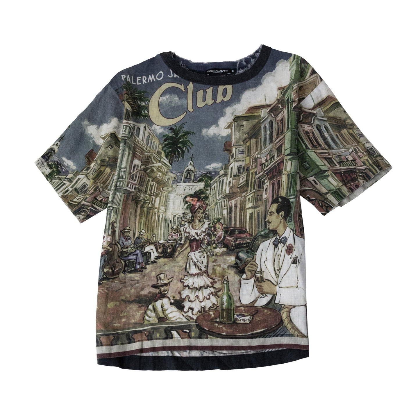 D&G 'Palermo Club' City Painting Graphic Tee