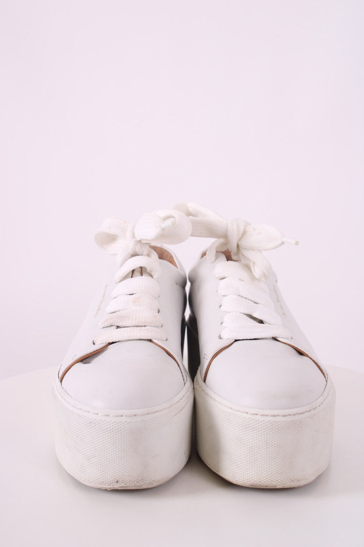Acne Studios Platform Low Top Trainers White 37 | DEFAULT TITLE, White