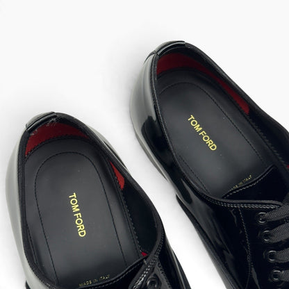 TOM FORD EDGAR PATENT LEATHER OXFORD SHOE BLACK 42 / UK8 | UK 8, Black