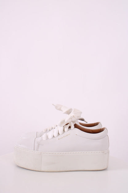 Acne Studios Platform Low Top Trainers White 37 | DEFAULT TITLE, White