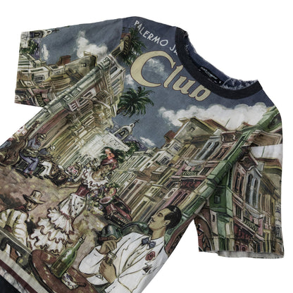 D&G 'Palermo Club' City Painting Graphic Tee