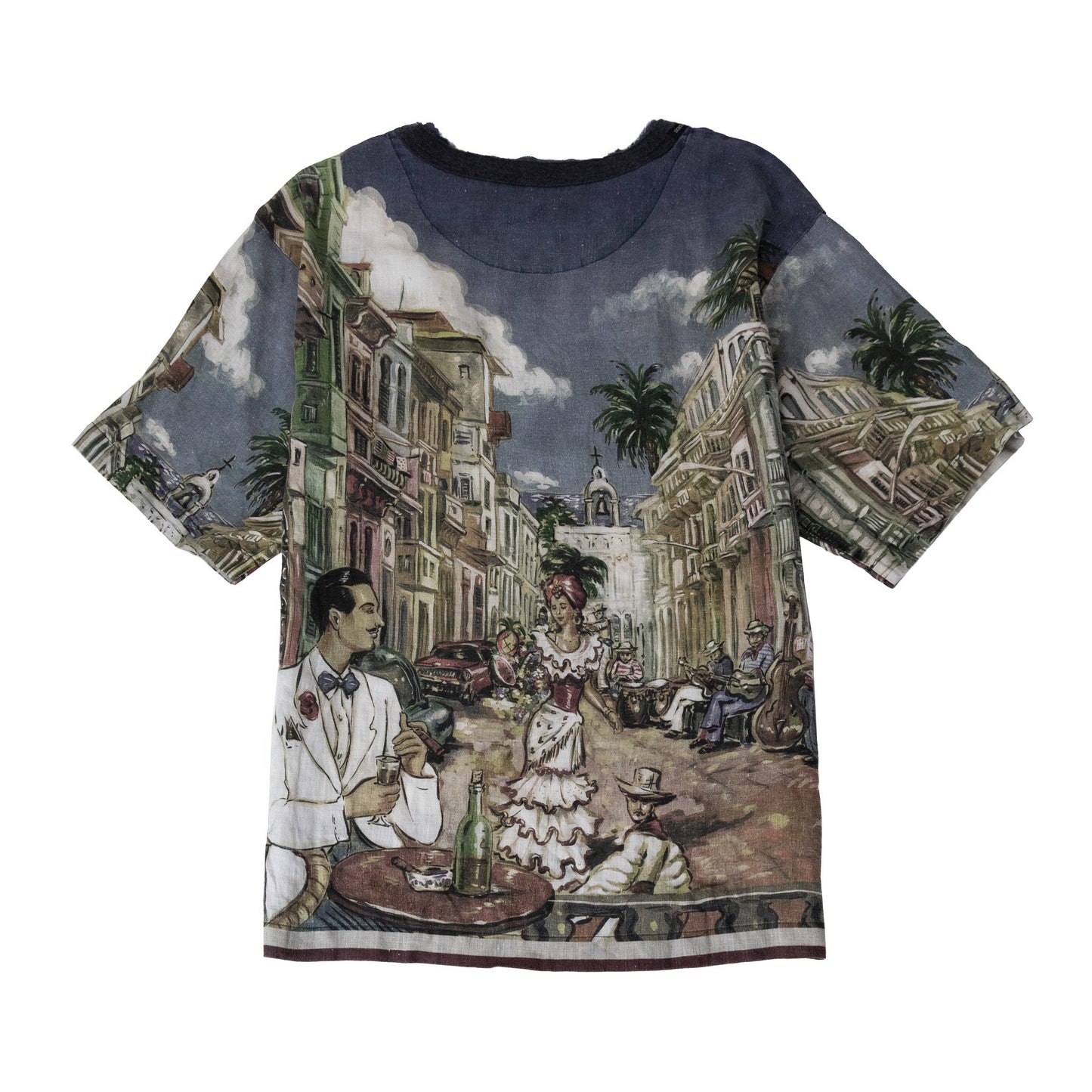 D&G 'Palermo Club' City Painting Graphic Tee