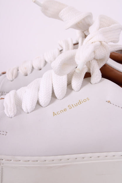 Acne Studios Platform Low Top Trainers White 37 | DEFAULT TITLE, White