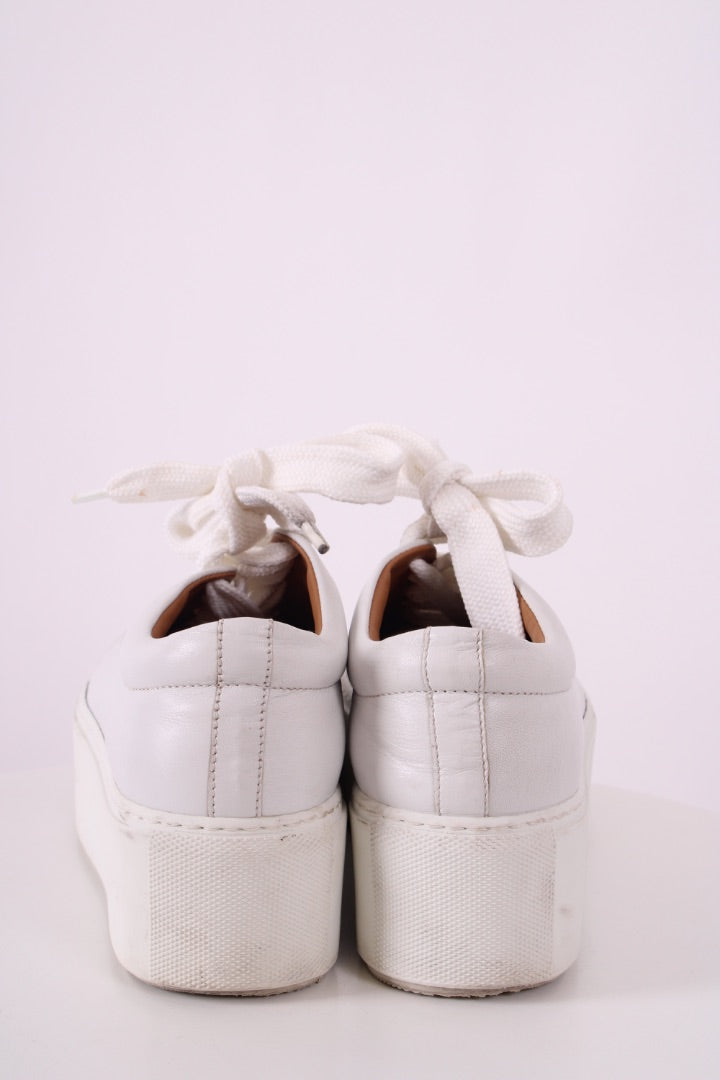 Acne Studios Platform Low Top Trainers White 37 | DEFAULT TITLE, White