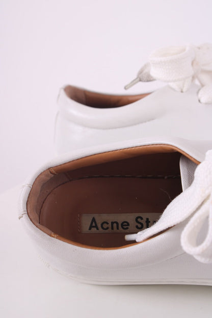 Acne Studios Platform Low Top Trainers White 37 | DEFAULT TITLE, White