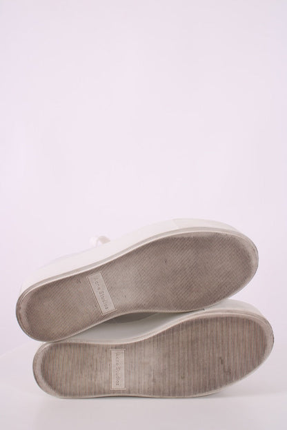 Acne Studios Platform Low Top Trainers White 37 | DEFAULT TITLE, White