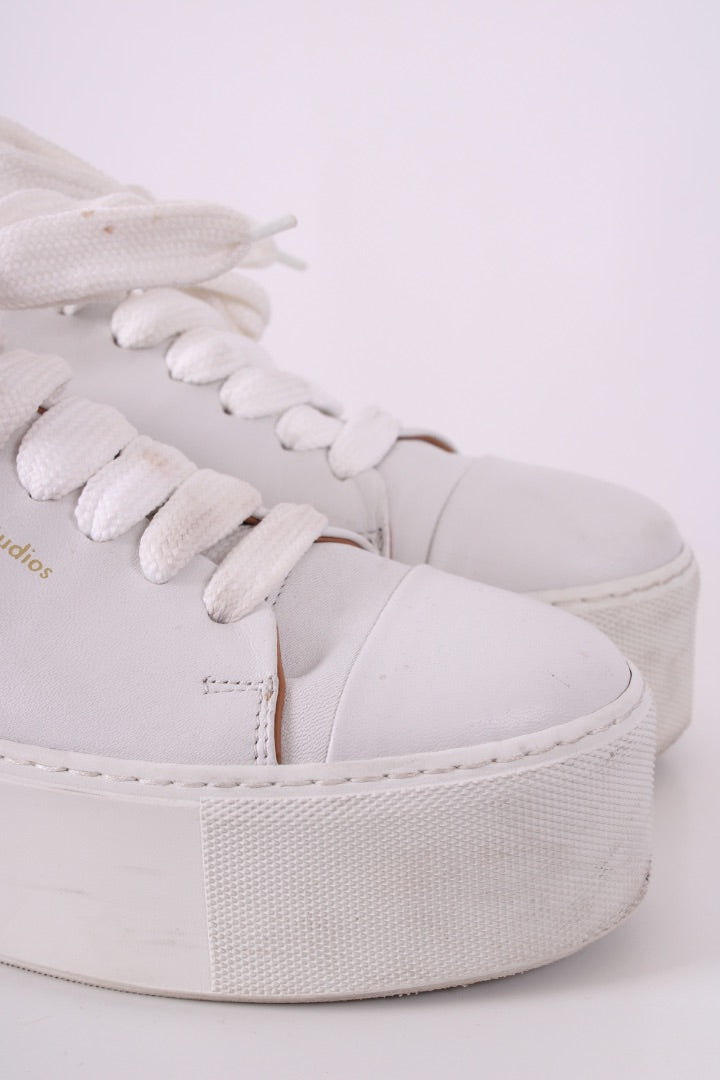 Acne Studios Platform Low Top Trainers White 37 | DEFAULT TITLE, White