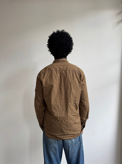 S/S 2022 C.P. Company Brown Chrome-R Lightweight Overshirt | Medium