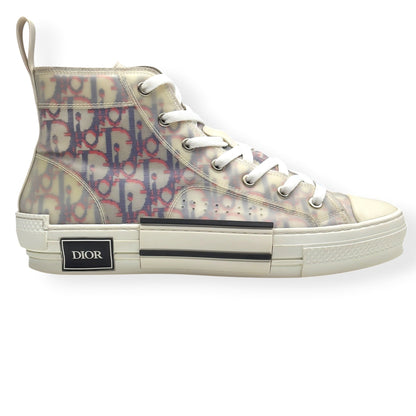 DIOR B23 OBLIQUE HIGH-TOP SNEAKER MULTICOLOURED 40 / UK6 | UK 6, Red