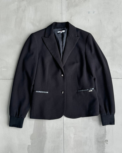 JUNIOR GAULTIER BLACK 'PARIS' BLAZER - S