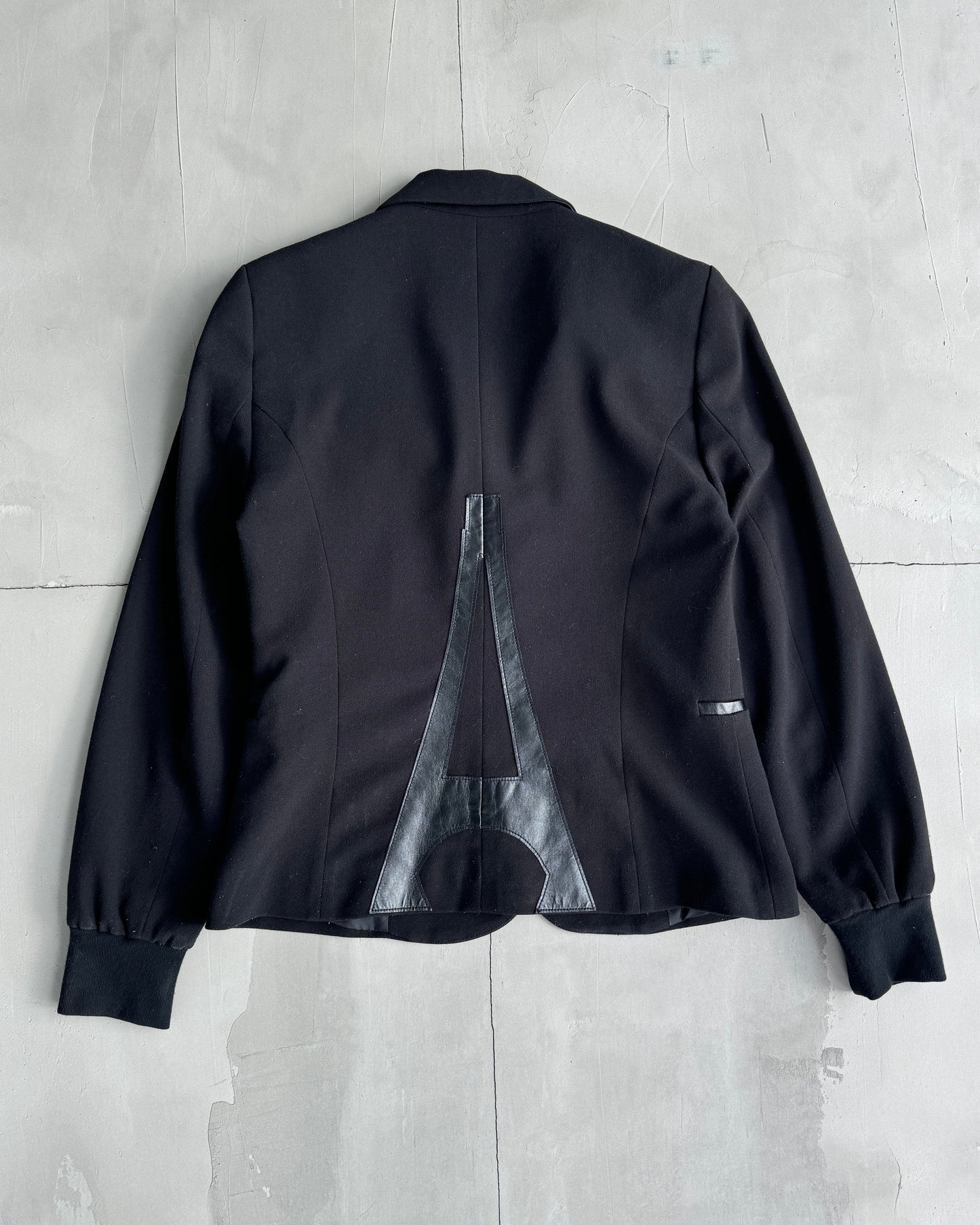 JUNIOR GAULTIER BLACK 'PARIS' BLAZER - S