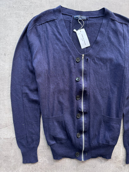 2009 Comme Des Garcons Structured Wool Zip Cardigan | Medium, Multicoloured