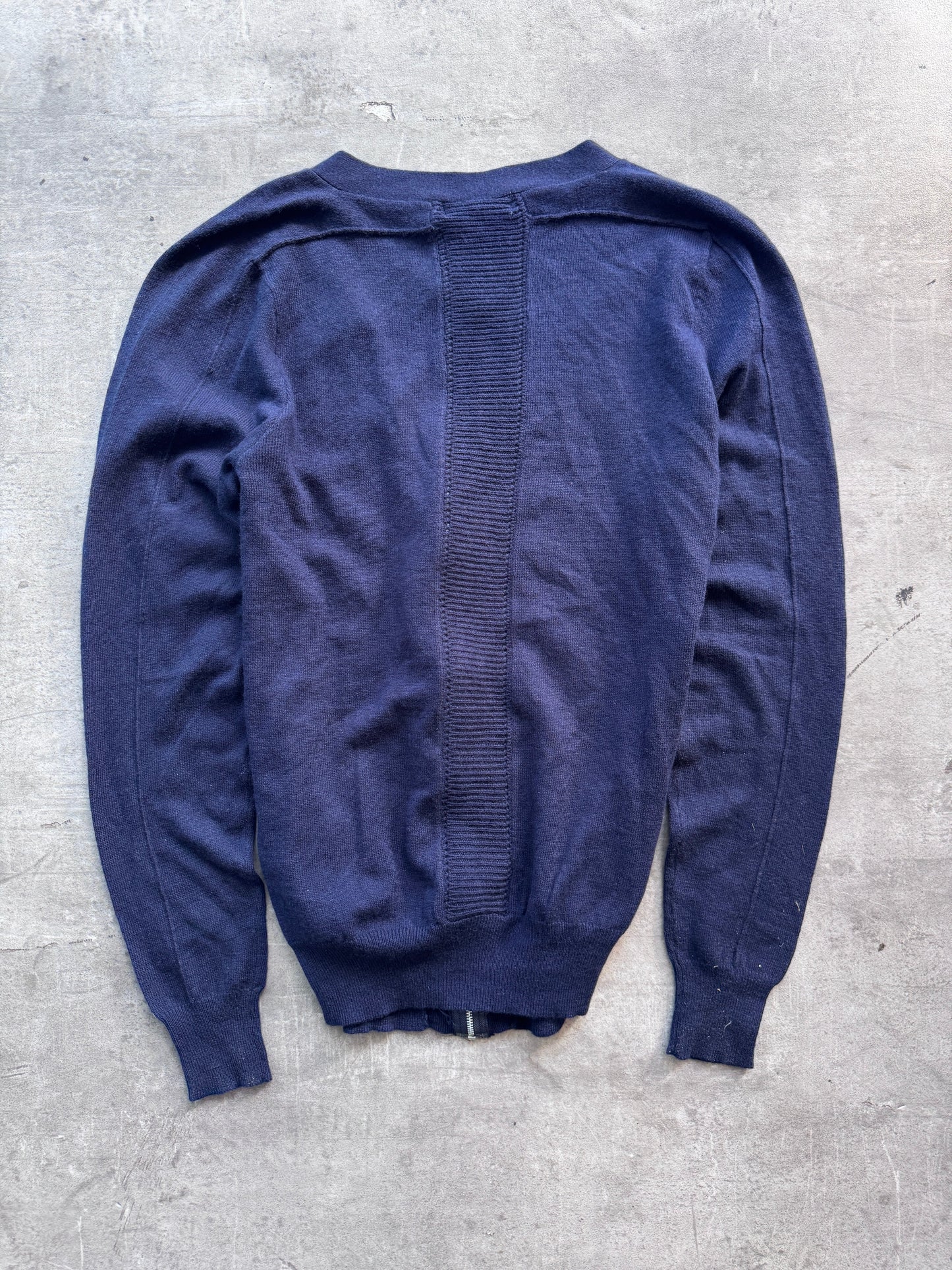 2009 Comme Des Garcons Structured Wool Zip Cardigan | Medium, Multicoloured