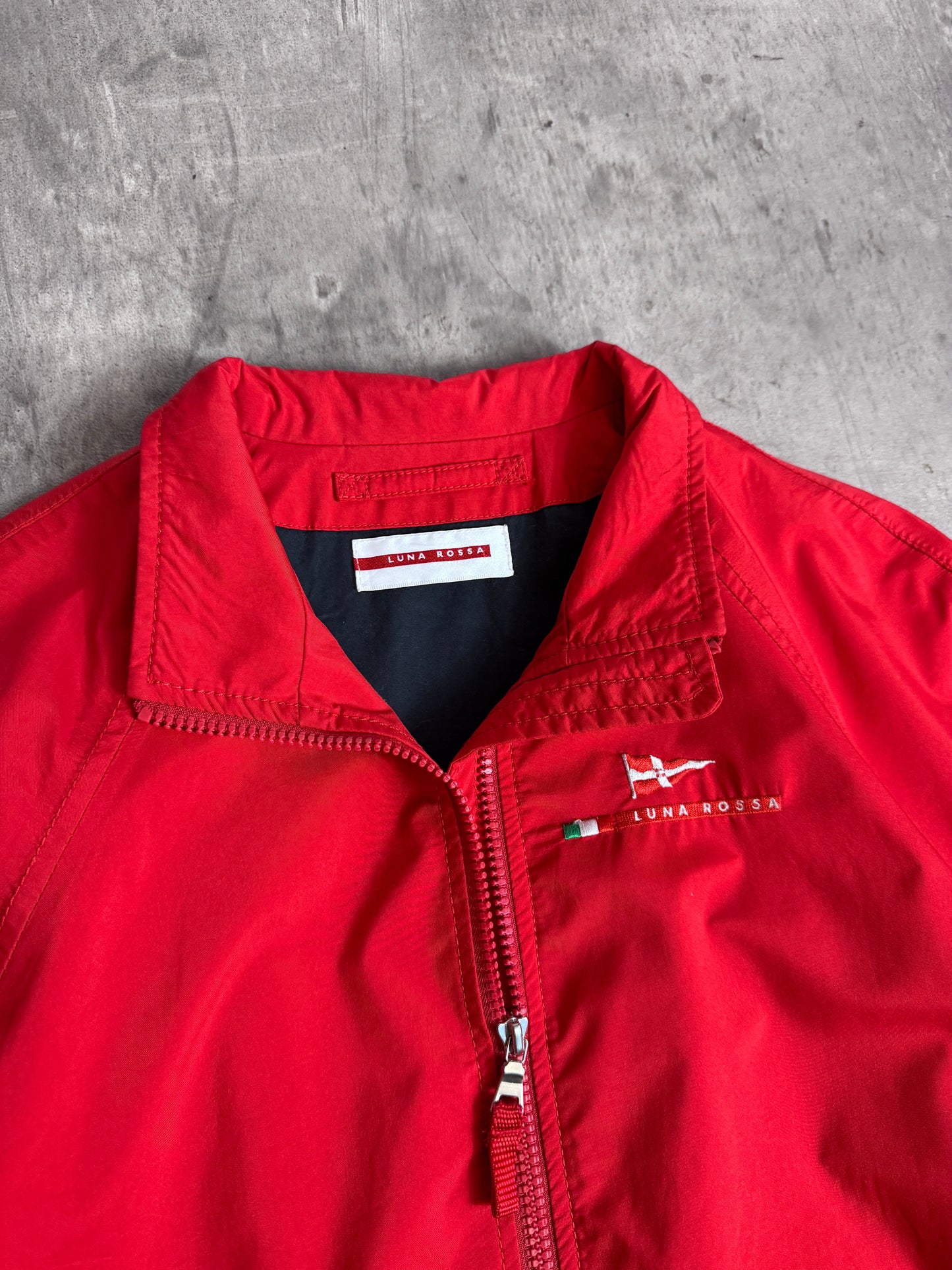 Prada Luna Rossa Red Nylon Bomber Jacket
