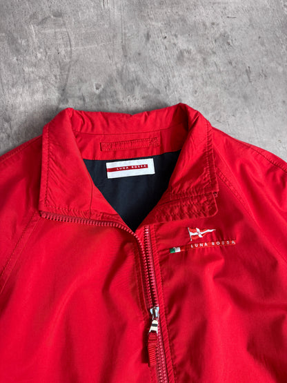 Prada Luna Rossa Red Nylon Bomber Jacket